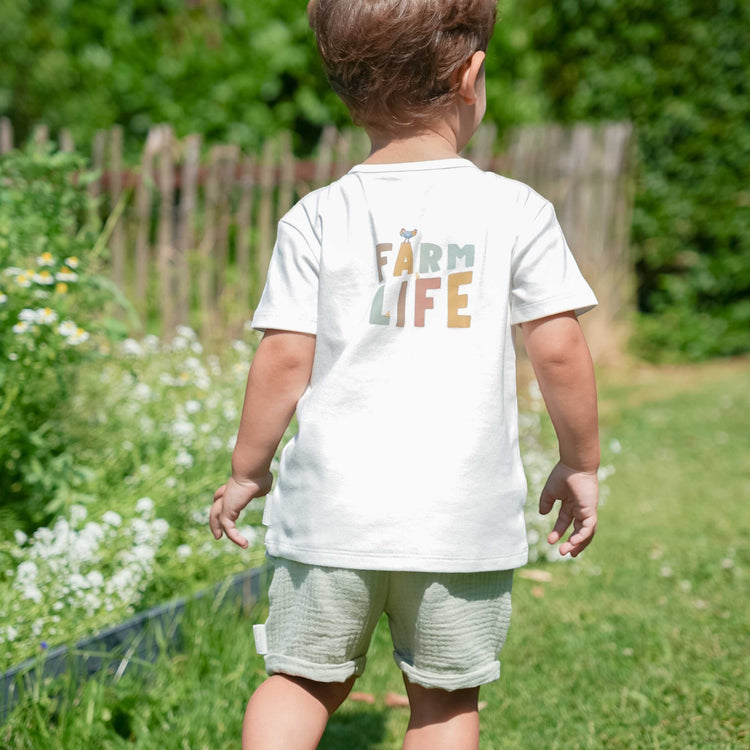 LITTLE DUTCH. T-shirt short sleeves Off White Farm Life