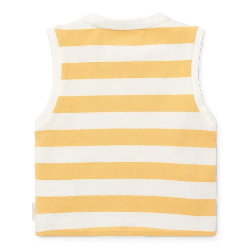 LITTLE DUTCH. Singlet Sunny Yellow Stripes