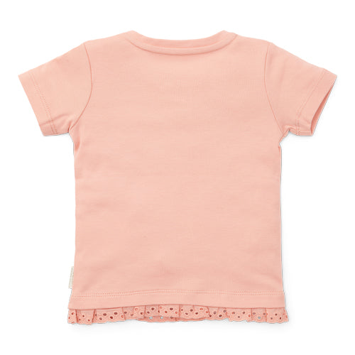 LITTLE DUTCH. T-shirt short sleeves Flower Pink