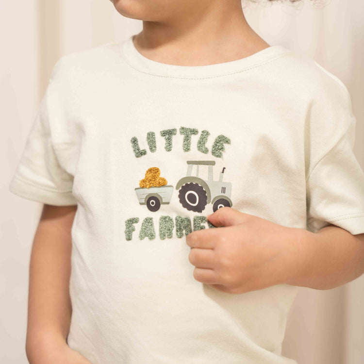 LITTLE DUTCH. T-shirt short sleeves Farm Green - 74