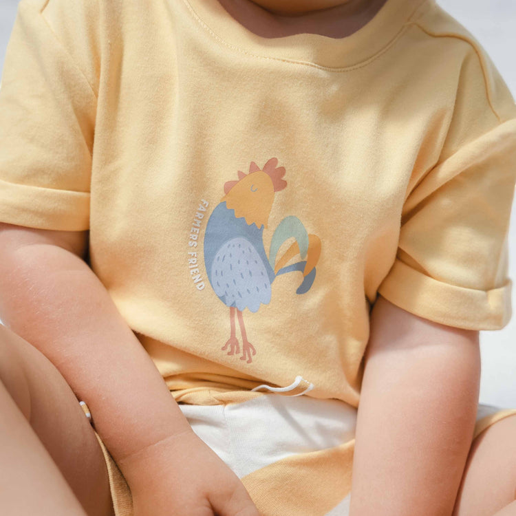 LITTLE DUTCH. T-shirt short sleeves Sunny Yellow - 74