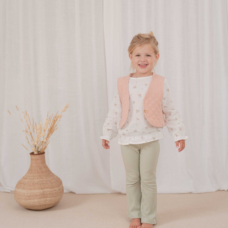 LITTLE DUTCH. Blouse long sleeve muslin White Meadows - 86