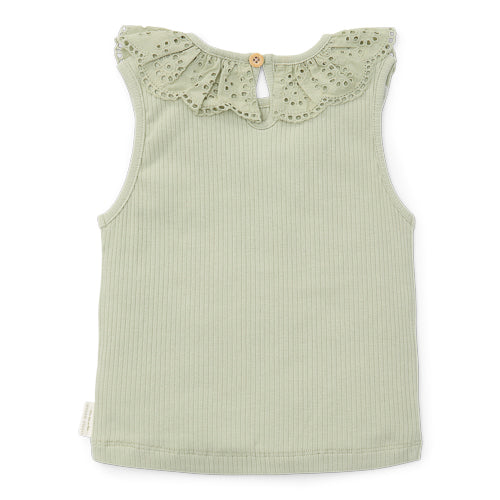 LITTLE DUTCH. Singlet Rib Grass Green - 74