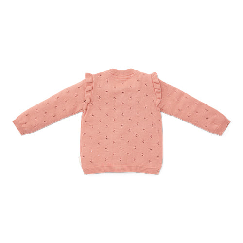 LITTLE DUTCH. Knitted cardigan Rose Pink - 74