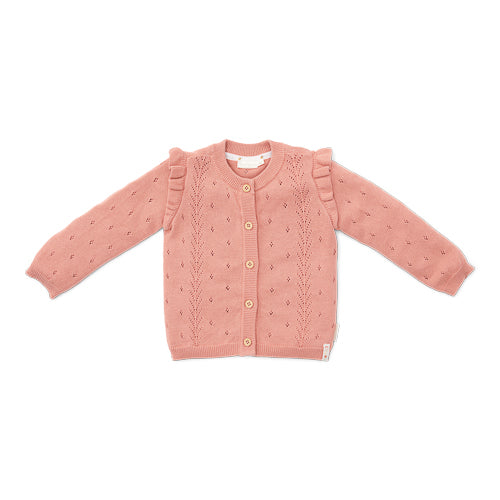 LITTLE DUTCH. Knitted cardigan Rose Pink - 80