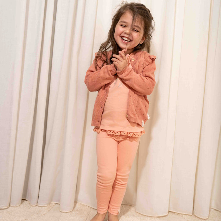 LITTLE DUTCH. Leggings Flower Pink - 92