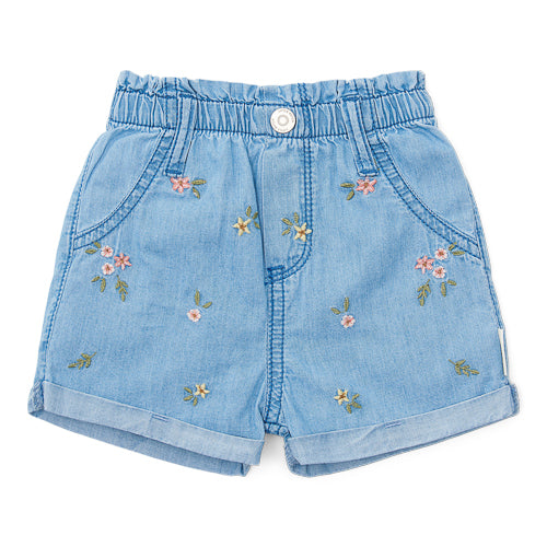 LITTLE DUTCH. Short Denim embroidered - 104