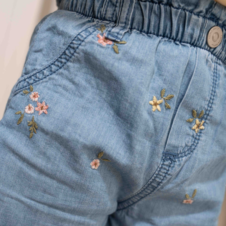 LITTLE DUTCH. Short Denim embroidered - 104