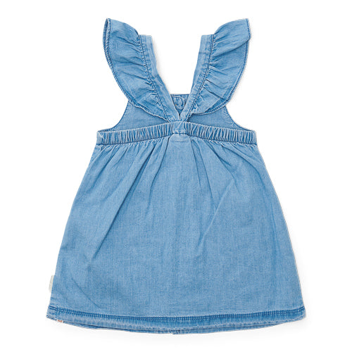 LITTLE DUTCH. Dress sleeveless Denim - 80