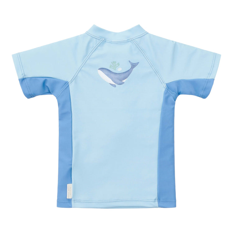 LITTLE DUTCH. Swim T-shirt short sleeves Blue Whale