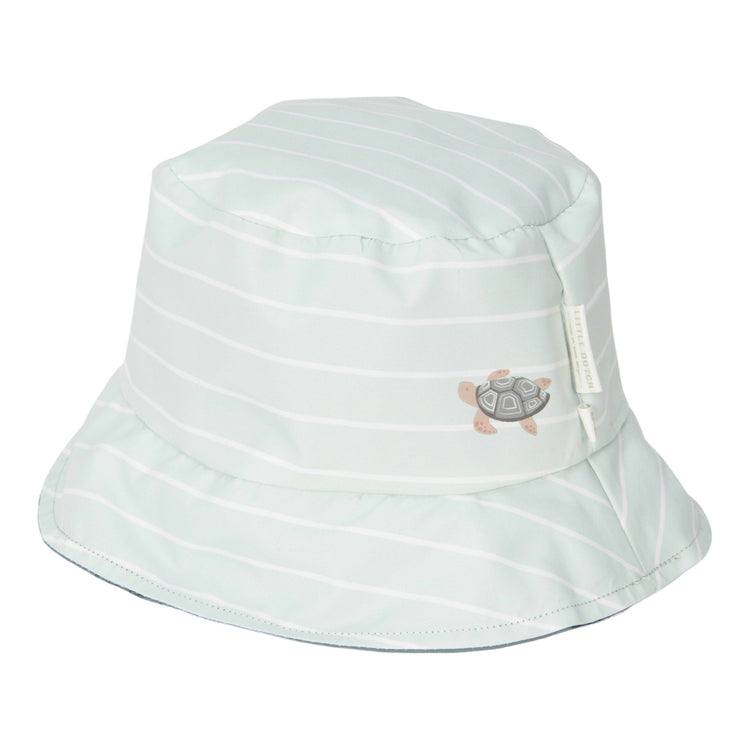 LITTLE DUTCH. Παιδικό καπέλο ήλιου διπλής όψης Fresh Greens / Turtle Island
