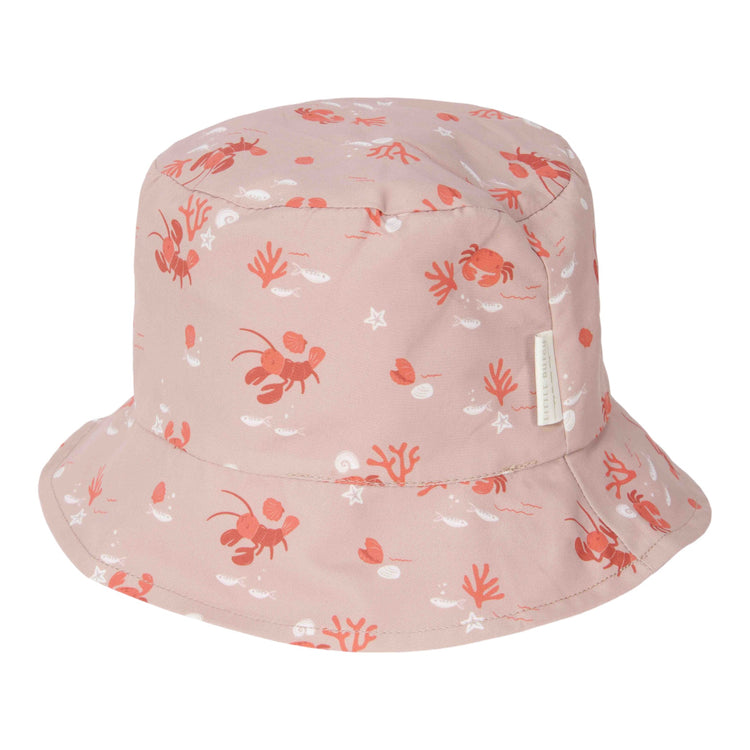 LITTLE DUTCH. Παιδικό καπέλο ήλιου διπλής όψης Coral / Lobster Bay