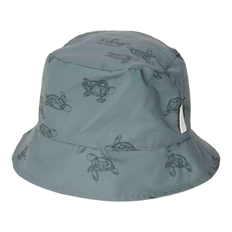 LITTLE DUTCH. Παιδικό καπέλο ήλιου διπλής όψης Fresh Greens / Turtle Island - No 1
