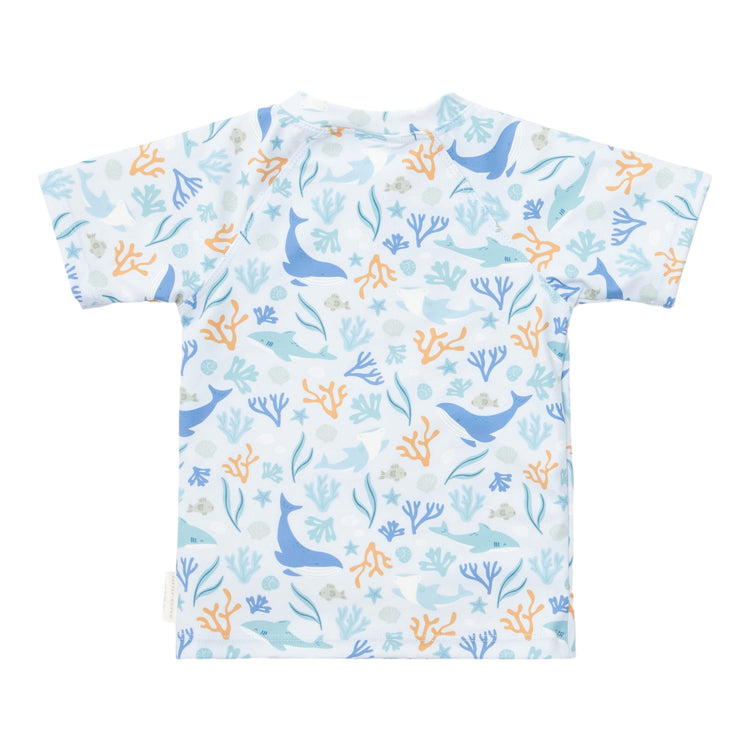 LITTLE DUTCH. Swim T-shirt short sleeves Ocean Dreams Blue - 62/68