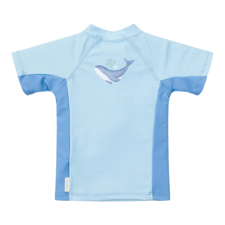 LITTLE DUTCH. Swim T-shirt short sleeves Blue Whale - 62/68