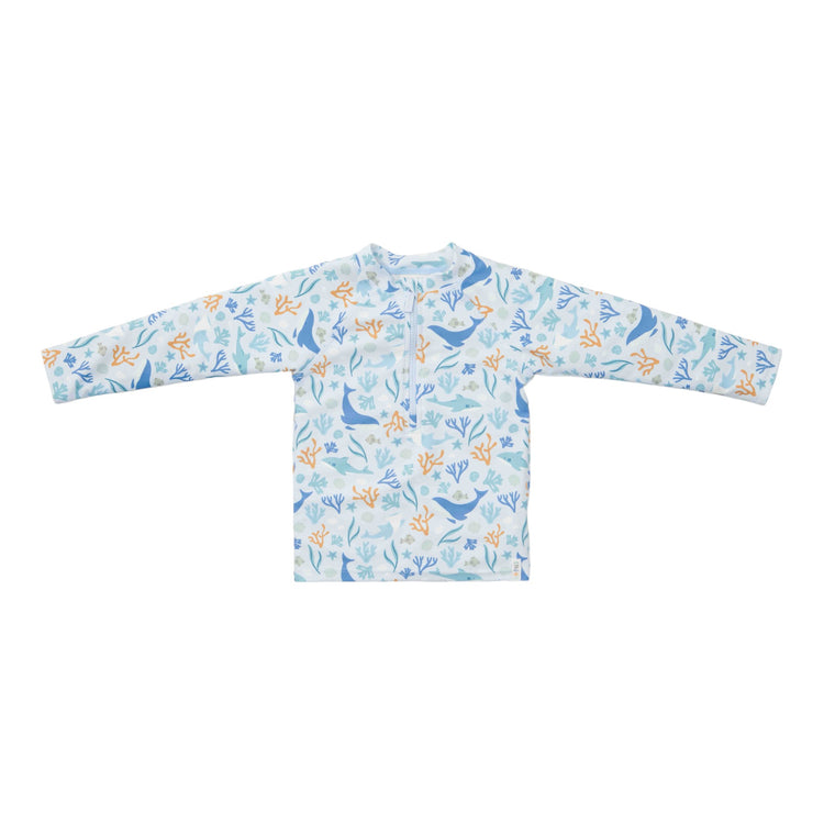 LITTLE DUTCH. Swim T-shirt long sleeves Ocean Dreams Blue - 62/68