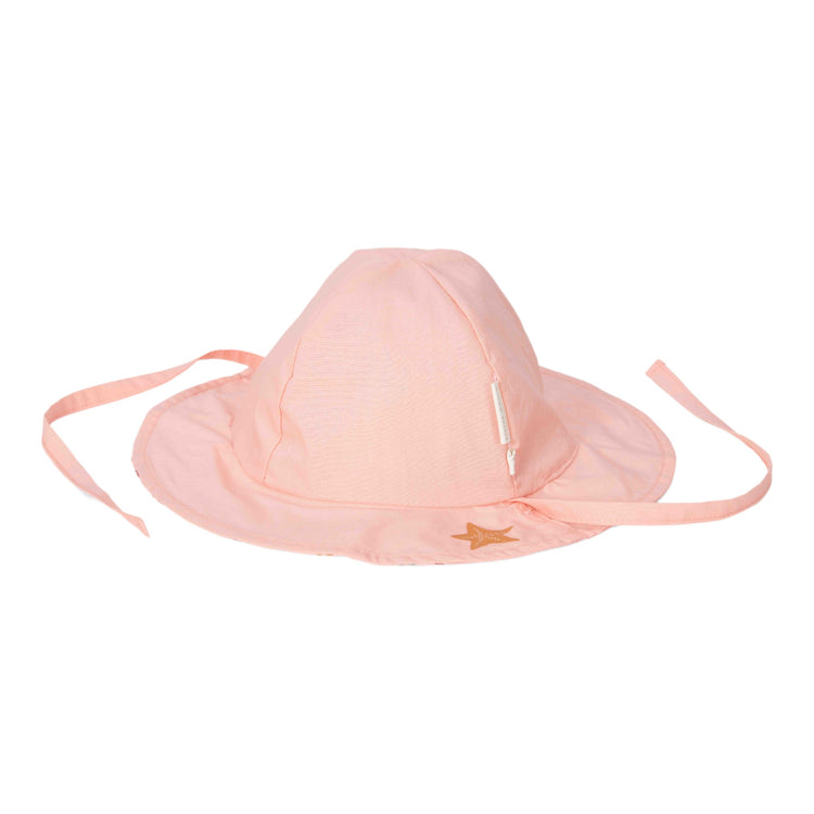 LITTLE DUTCH. Παιδικό καπέλο ήλιου διπλής όψης Starfish Pink / Ocean Dreams Pink - No 1