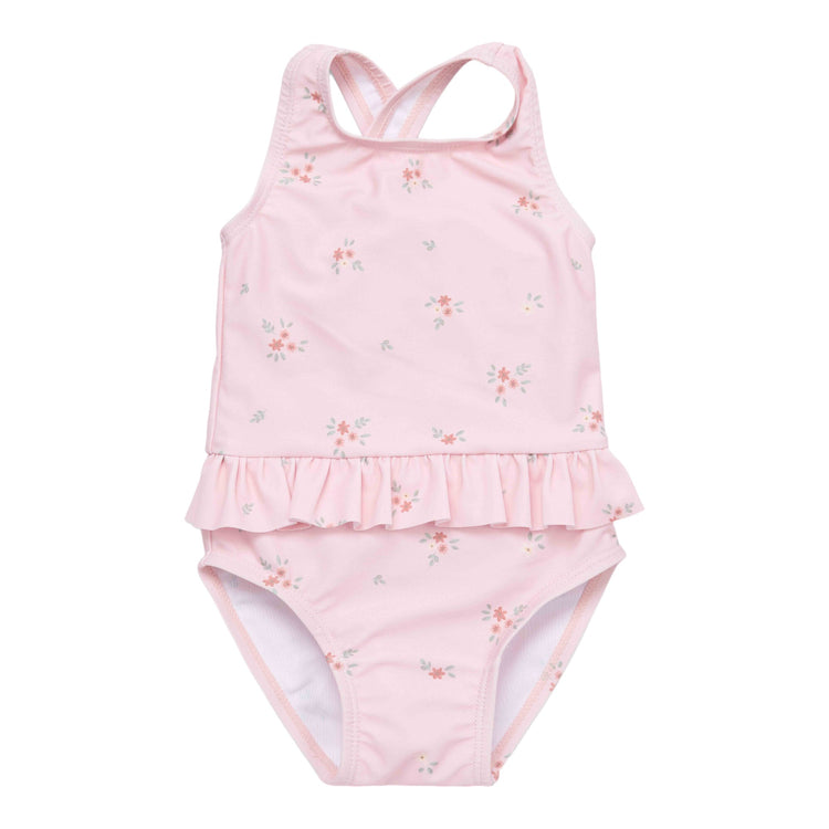 LITTLE DUTCH. Bathsuit volants Rosy Meadows - 98/104