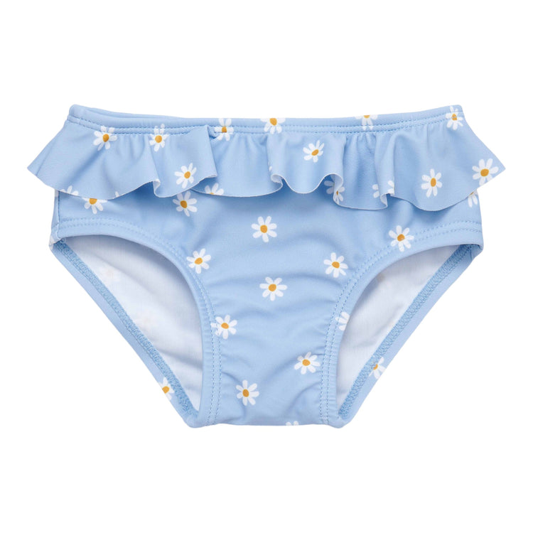 LITTLE DUTCH. Flounce swim pant Daisies Blue New - 62/68