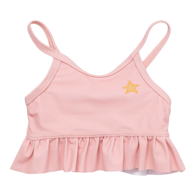 LITTLE DUTCH. Flounce bikini set Starfish Pink - 98/104