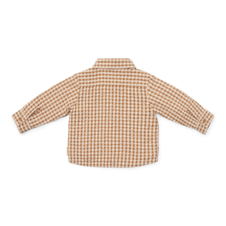 LITTLE DUTCH. Blouse Brown check boys - 92