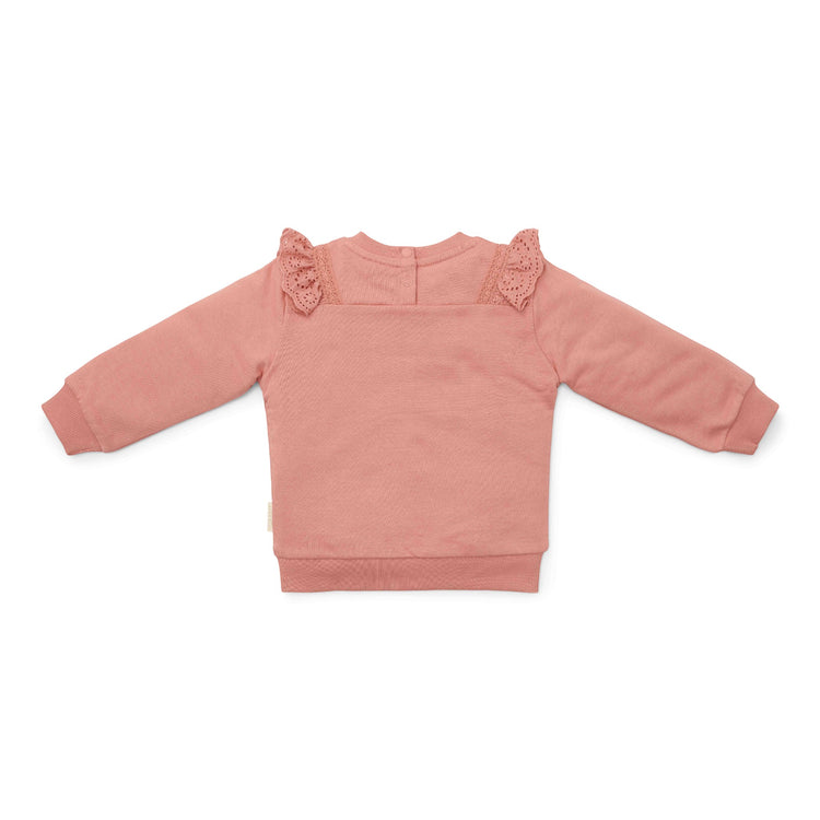 LITTLE DUTCH. Φούτερ με βολάν Warm Pink