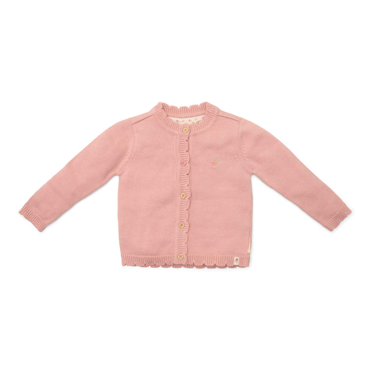 LITTLE DUTCH. Knitted cardigan Soft Rose - 74