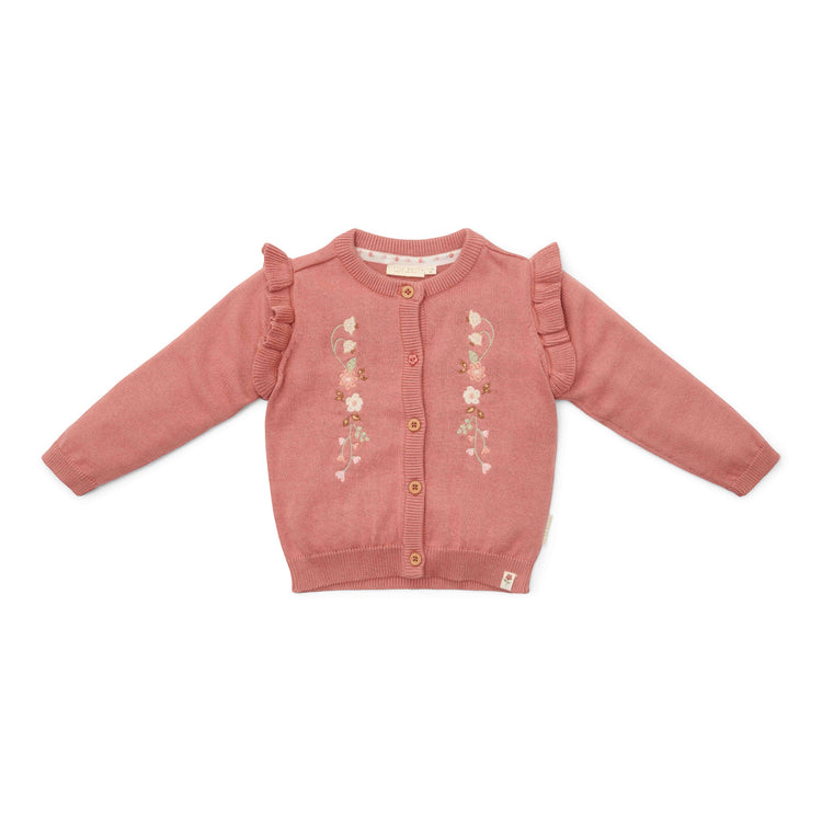 LITTLE DUTCH. Knitted cardigan Warm Rose - 74