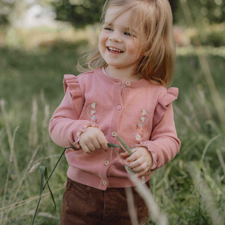 LITTLE DUTCH. Knitted cardigan Warm Rose - 104