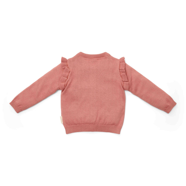 LITTLE DUTCH. Knitted cardigan Warm Rose - 86