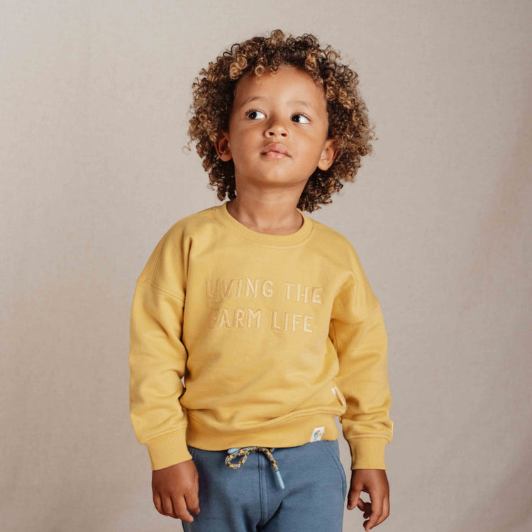 LITTLE DUTCH. Sweater Mustard Yellow - 74