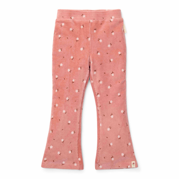 LITTLE DUTCH. Flared trousers Warm Rose Flowers - 98