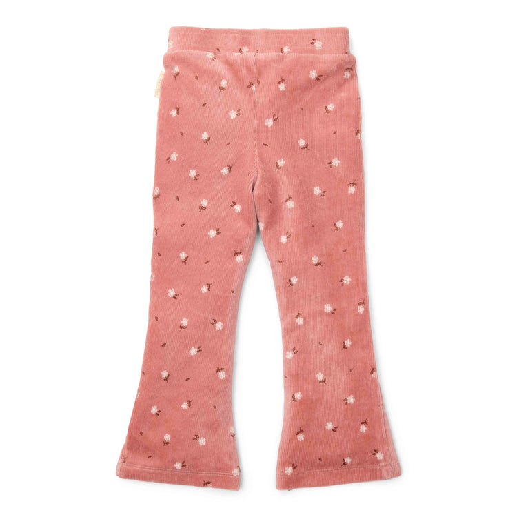 LITTLE DUTCH. Flared trousers Warm Rose Flowers - 98