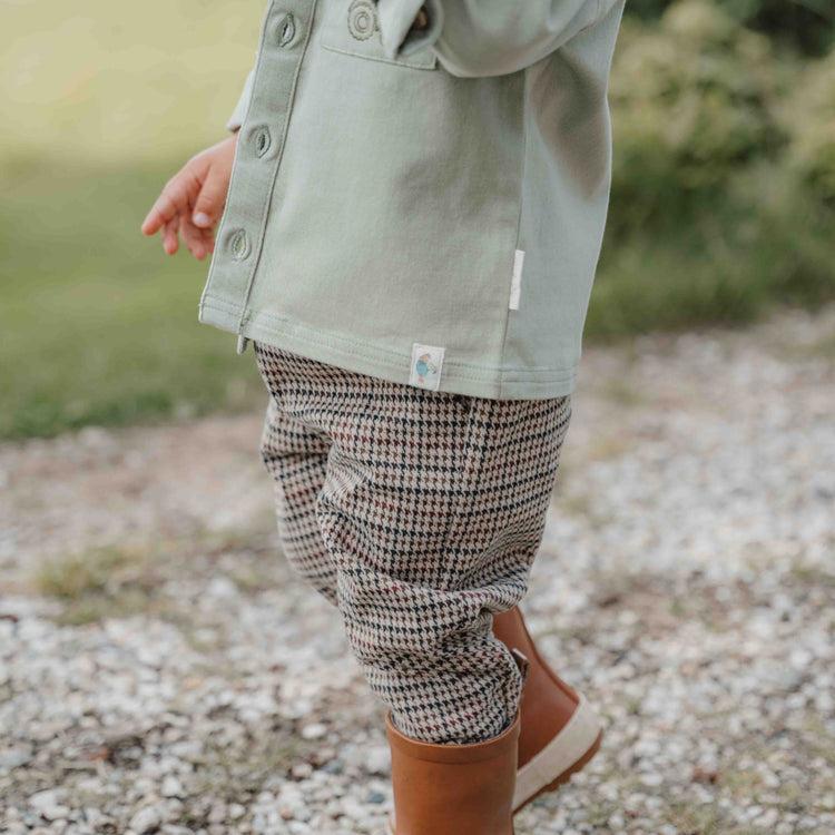 LITTLE DUTCH. Trousers Green check - 92