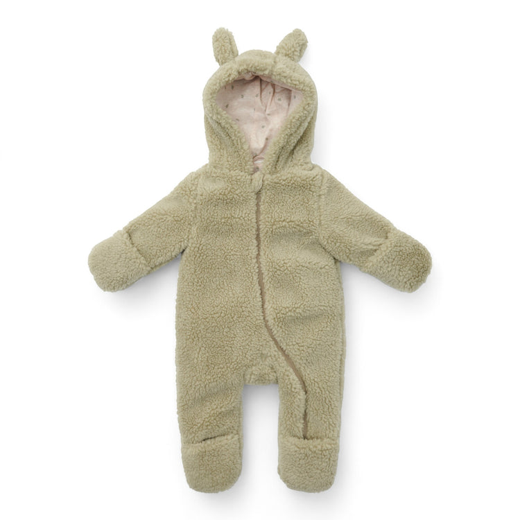 LITTLE DUTCH. Teddy one-piece suit Soft Green - 50/56