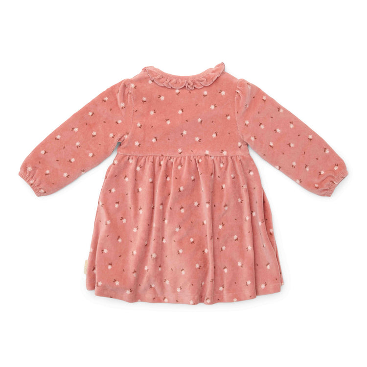 LITTLE DUTCH. Dress long sleeve Warm Rose Flowers