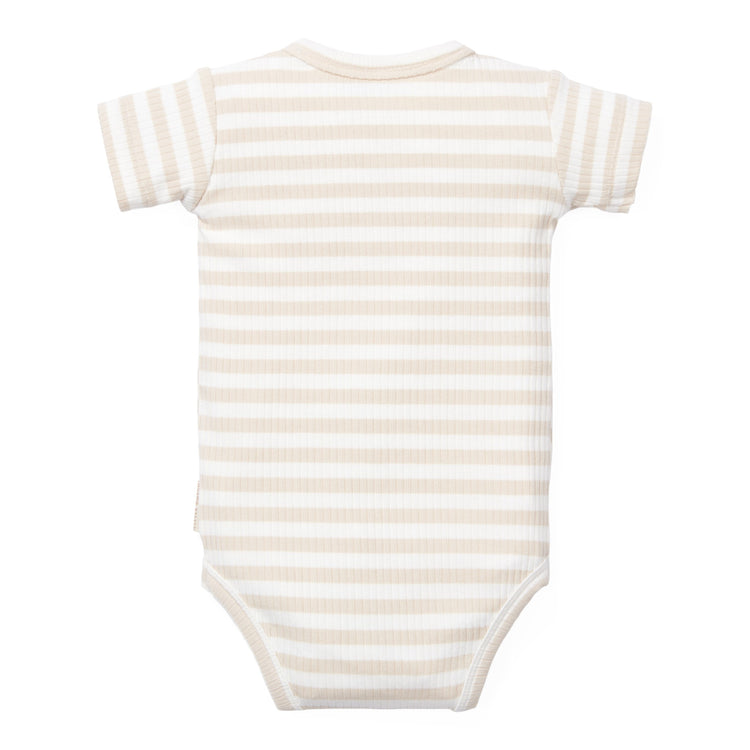 LITTLE DUTCH. Φορμάκι κοντομάνικο Stripe Sand/White