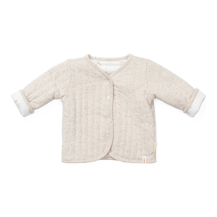 LITTLE DUTCH. Reversible jacket Baby Bunny/Nappy Sand