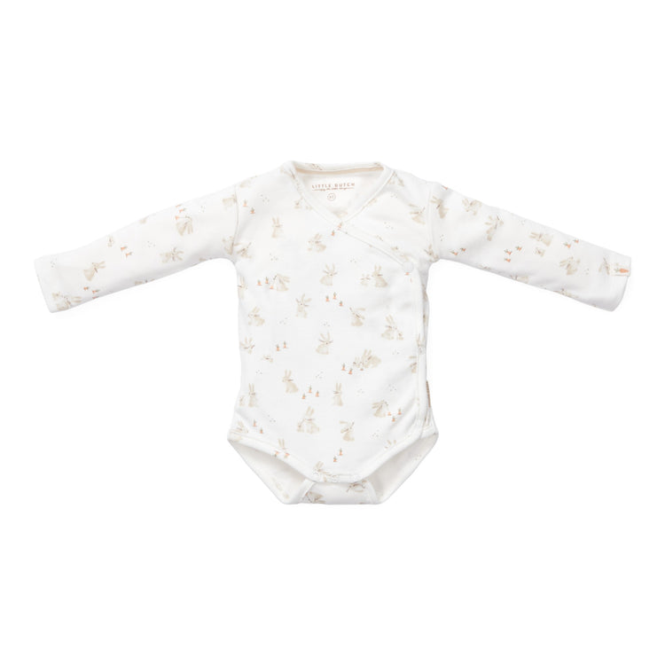 LITTLE DUTCH. Bodysuit wrap long sleeves Baby Bunny - 62