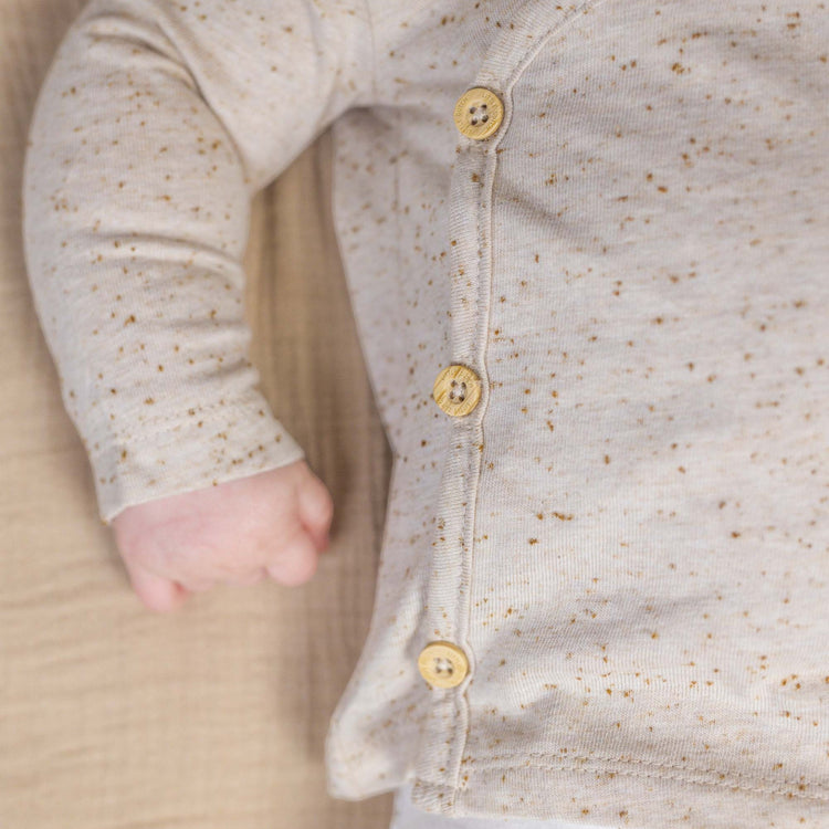 LITTLE DUTCH. Cardigan wrap Nappy Sand - 56