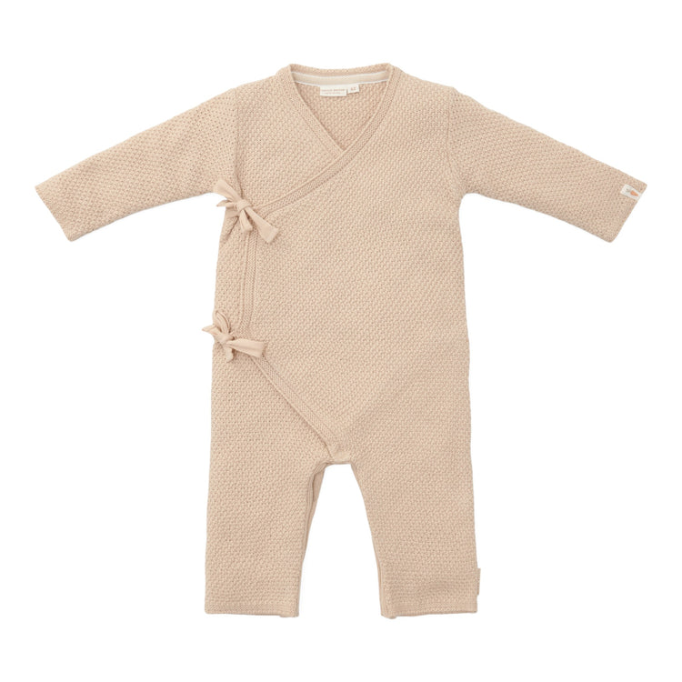 LITTLE DUTCH. Knitted one-piece wrap suit Sand - 56