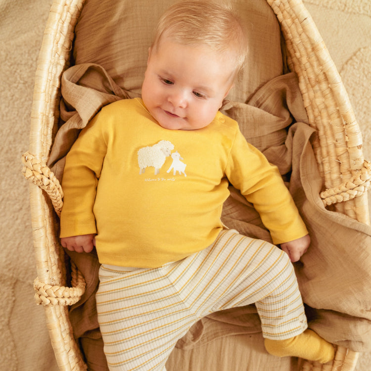 LITTLE DUTCH. T-shirt long sleeve Warm Yellow - 74