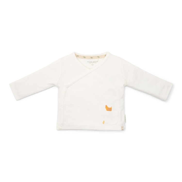 LITTLE DUTCH. T-shirt long sleeve wrap Off white - 74