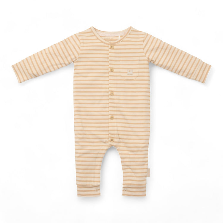 LITTLE DUTCH. One-piece pyjamas Natural Stripes - 62/68