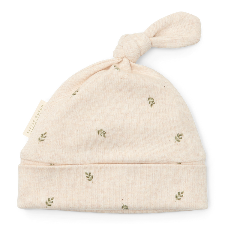 LITTLE DUTCH. Hat with button Green Leaves