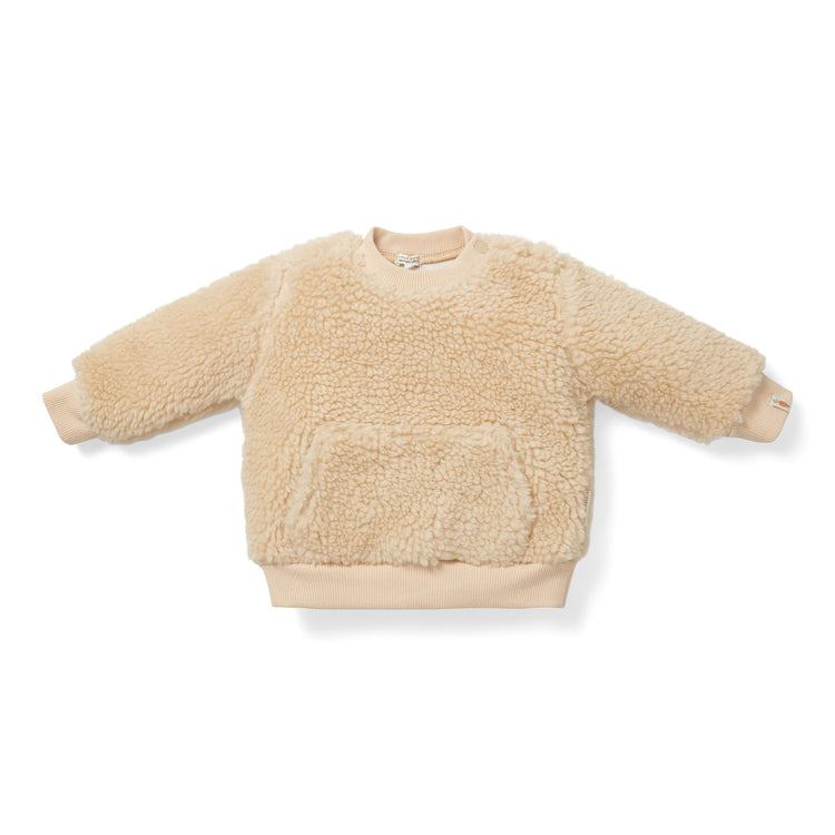 LITTLE DUTCH. Teddy sweater Sand - 98