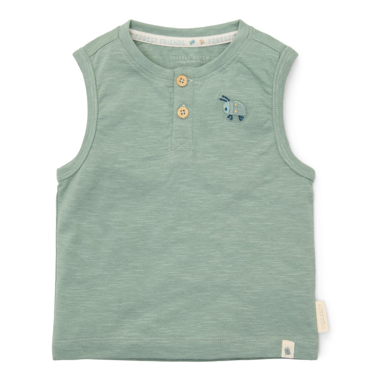 LITTLE DUTCH. Singlet Forest Green
