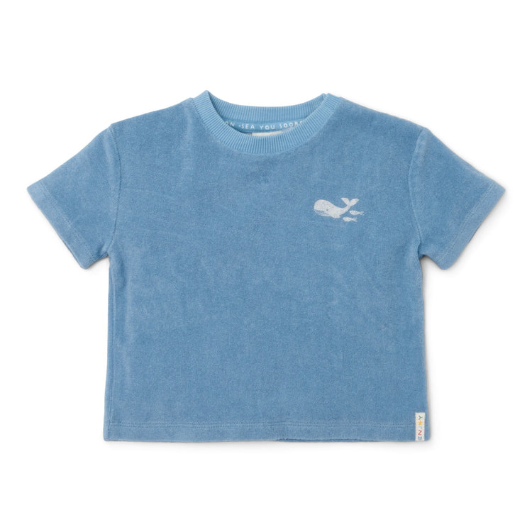 LITTLE DUTCH. T-shirt and Short Ocean Sea Life Ocean Blue