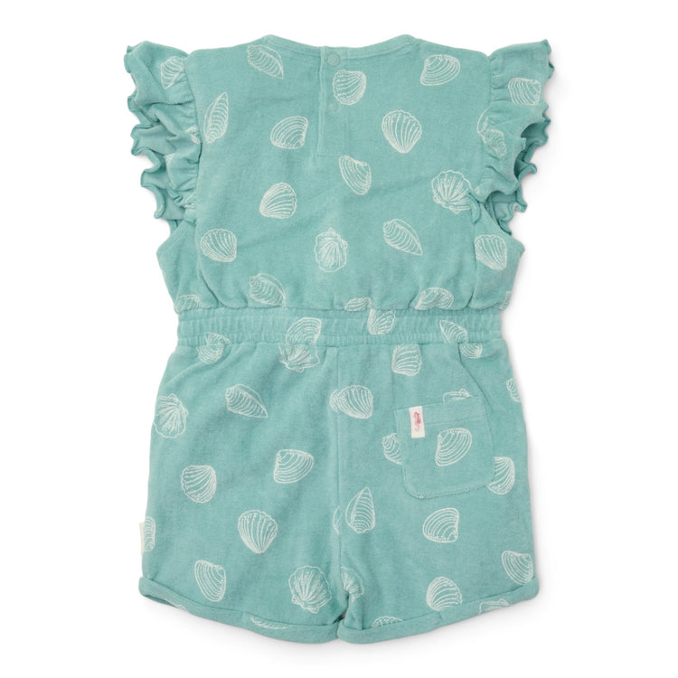 LITTLE DUTCH. Playsuit Ocean Treasures Surf Blue