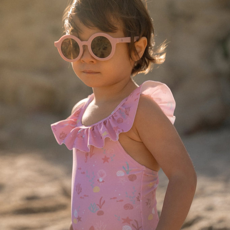 LITTLE DUTCH. Ολόσωμο μαγιό με βολάν Ocean Treasures Multi-colour